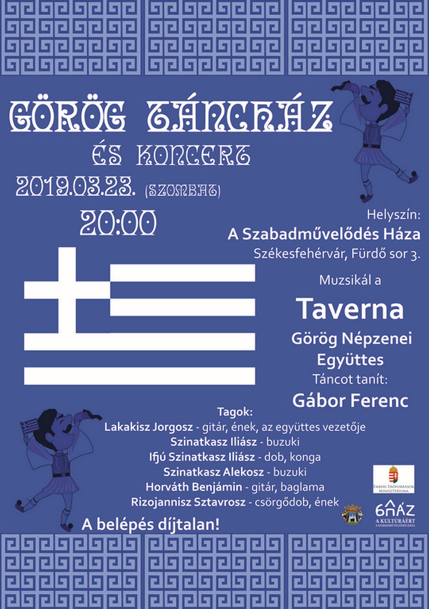 Koncert és táncház lesz a Taverna Görög Népzenei Együttessel szombaton